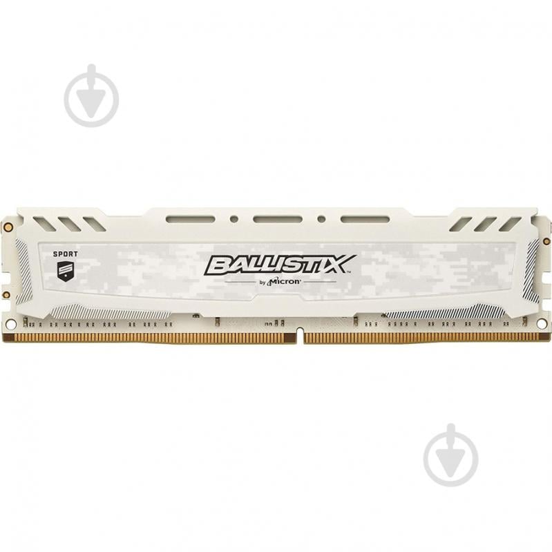 Оперативна пам'ять Crucial DDR4 SDRAM 8 GB (1x8GB) 2666 MHz (BLS8G4D26BFSCK) Crucial Ballistix Sport LT White, HeatS - фото 1