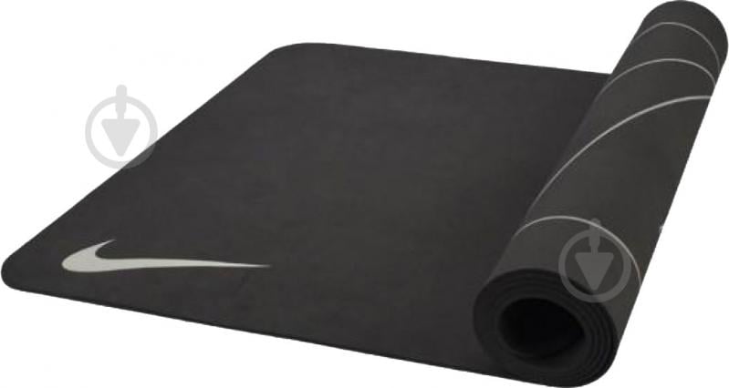 Килимок для фітнесу Nike YOGA MAT 4 MM REVERSIBLE 1720x620x4 мм чорний - фото 1