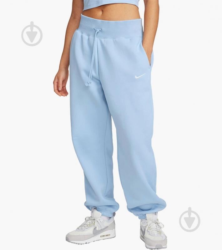 Штани Nike NSPHNX FLC HR OS PANT DQ5887-441 р. M блакитний - фото 1