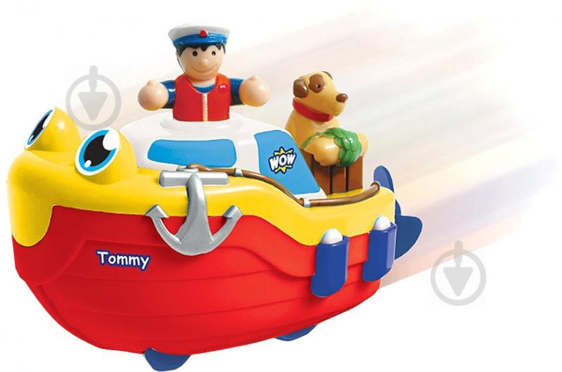 Игрушка Wow Tommy Tug Boat bath toy буксирный лодка 04000 - фото 3