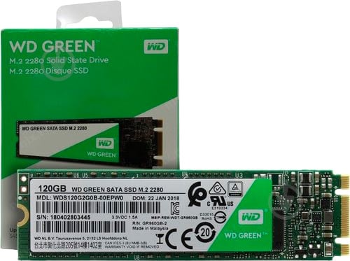 SSD-накопитель Western Digital 2280 WD 120GB M.2 SATA TLC (WDS120G2G0B) - фото 3