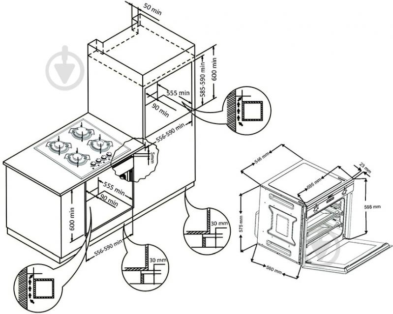 Духова шафа Perfelli BOE 661 W - фото 15