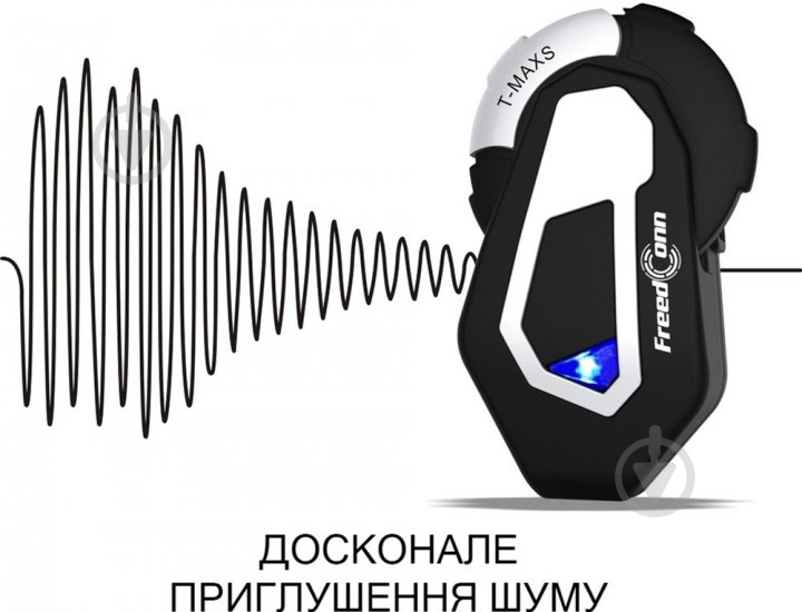 Bluetooth-мотогарнитура FreedConn T-Maxs black/silver (fdtmaxs) - фото 4