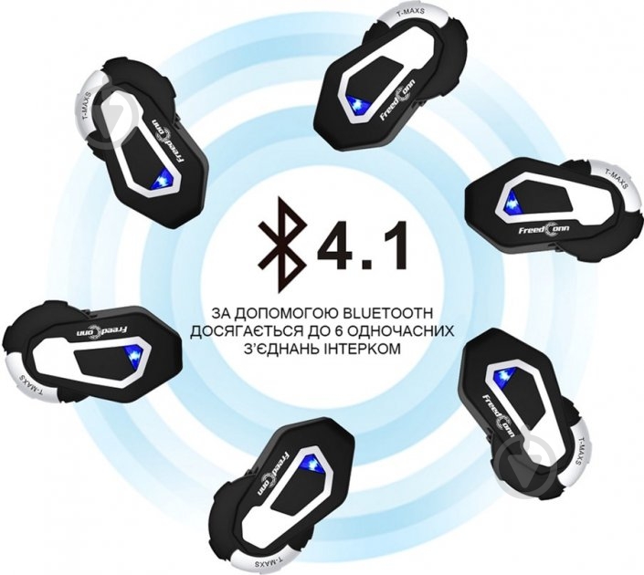 Bluetooth-мотогарнитура FreedConn T-Maxs black/silver (fdtmaxs) - фото 9