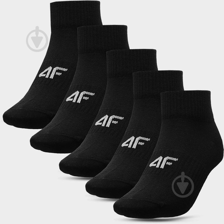 Шкарпетки 4F SOCKS CAS F216 (5PACK) 4FWAW23USOCF216-20S р.39-42 чорний - фото 1