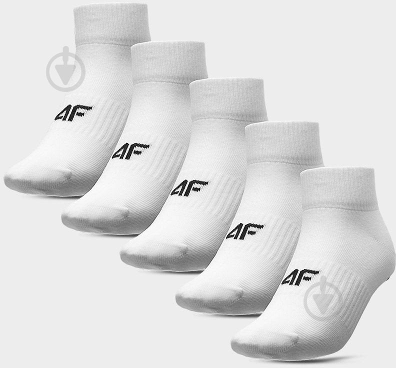 Шкарпетки 4F SOCKS CAS F216 (5PACK) 4FWAW23USOCF216-10S р.39-42 білий - фото 1