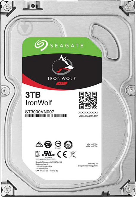 Жесткий диск Seagate 3 ТБ 3,5" SATA III (ST3000VN007) - фото 1