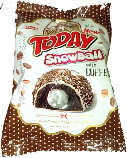 Кекс Elvan DONUT ТУДЕЙ СНОУБОЛ КОКОС 50 г - фото 1