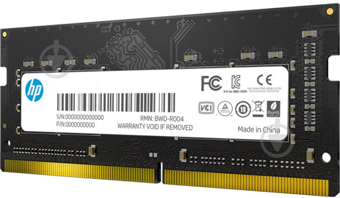 Оперативная память HP SODIMM DDR4 32 GB (1x32GB) 2666 MHz (38B88AA) SoDIMM HP S1, Retail - фото 2