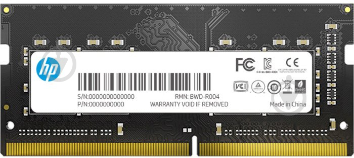 Оперативная память HP SODIMM DDR4 32 GB (1x32GB) 2666 MHz (38B88AA) SoDIMM HP S1, Retail - фото 1