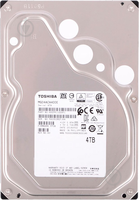 Жорсткий диск TOSHIBA 4 ТБ 3,5" SATA III (MG04ACA400E) - фото 1