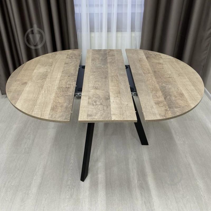 Стол обеденный Starwood Alen Fold 1000(1330)x1000x760мм дуб песочный/черный - фото 6 Стол обеденный Starwood Alen Fold 1000(1330)x1000x760мм дуб песочный/черный - фото 6