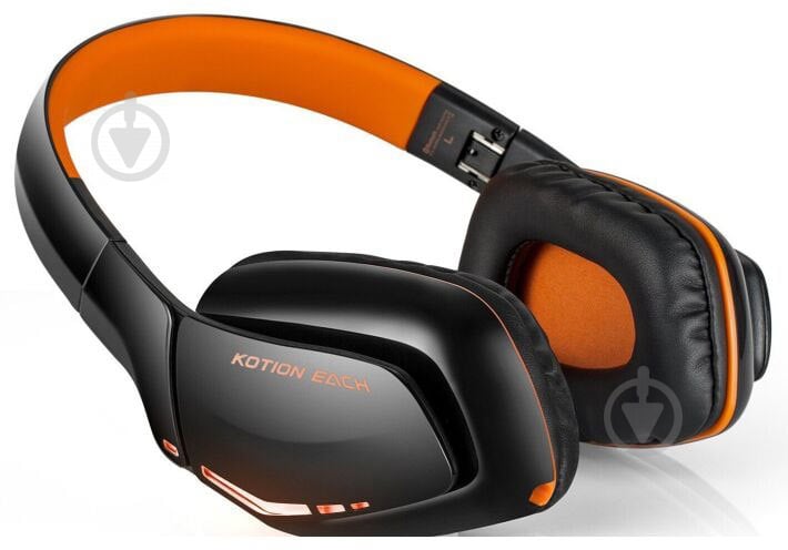 Bluetooth-гарнитура Kotion EACH B3506 black/orange (ktb3506bt) - фото 3