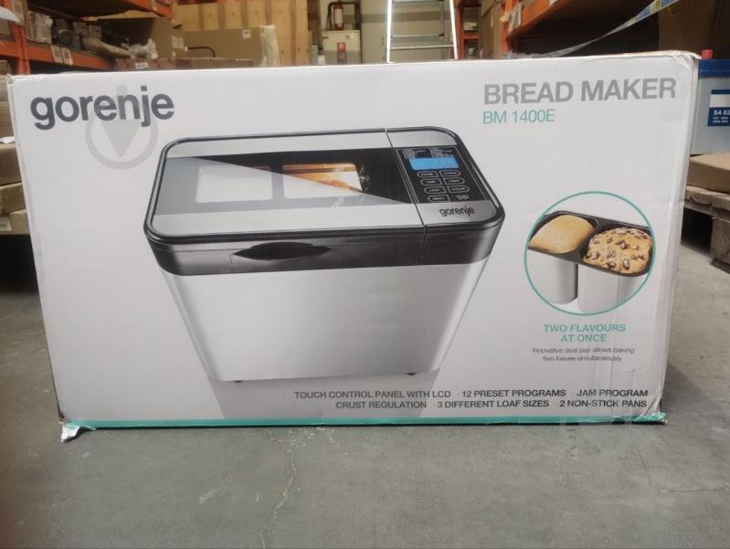 УЦЕНКА! Хлебопечка Gorenje BM1400E (УЦ №3573) - фото 8 УЦЕНКА! Хлебопечка Gorenje BM1400E (УЦ №3573) - фото 8
