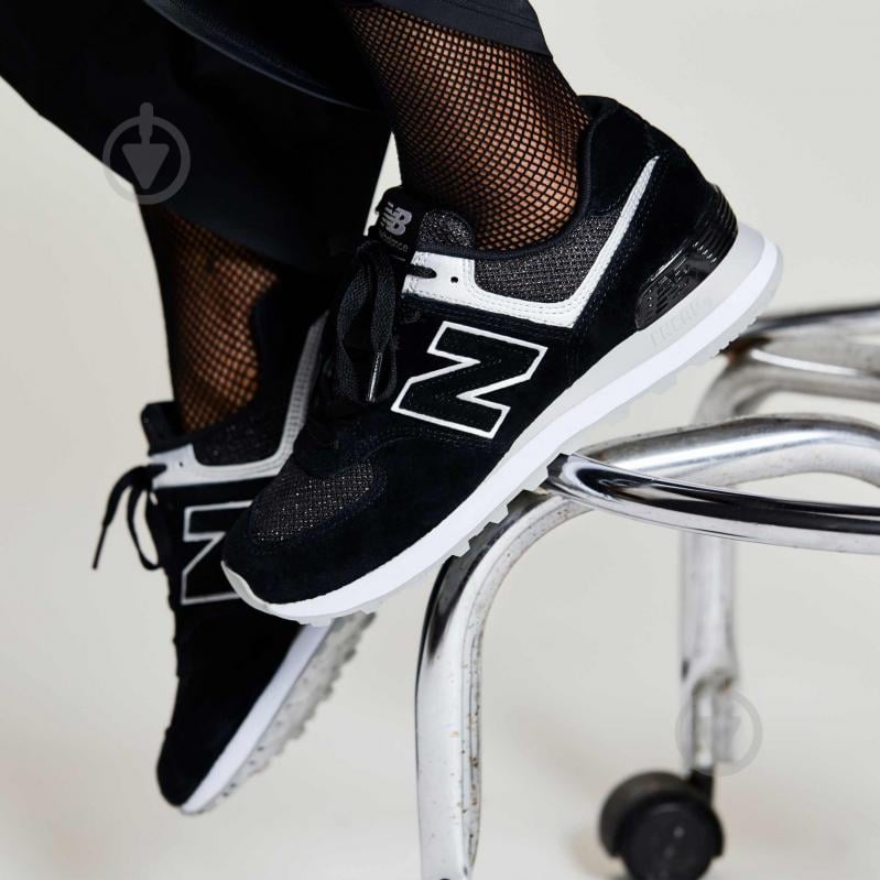 Кросівки жіночі демісезонні New Balance WL574EZ WL574EZ р.37,5 чорні - фото 5