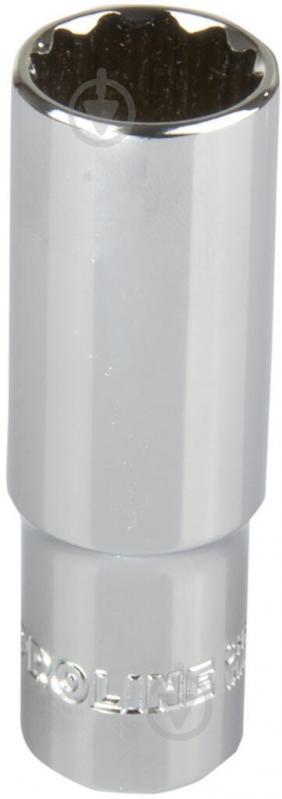 Головка дванадцятигранна подовжена 9 мм 1/2 CrV Proline 1 шт. 18609 - фото 1 Головка дванадцятигранна подовжена 9 мм 1/2 CrV Proline 1 шт. 18609 - фото 1