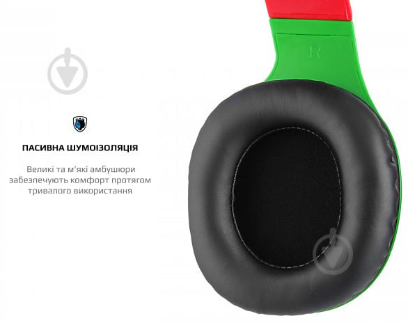 Наушники Sades SA-721 Spirits Rasta green/red (sa721rsj) - фото 9