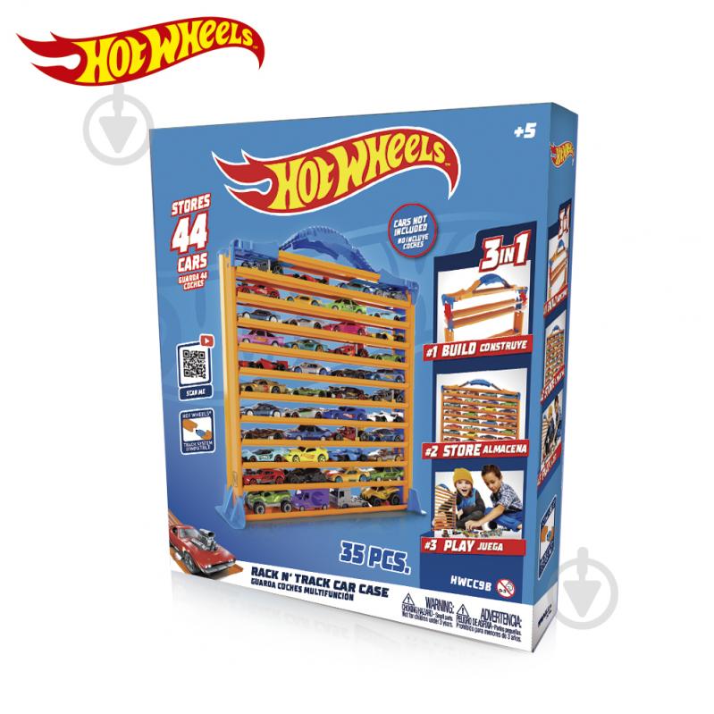 Гараж Hot Wheels с дорожками для хранения машинок HWCC9B - фото 6