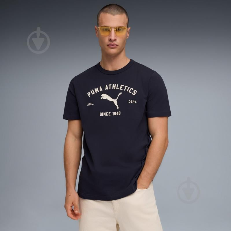 Футболка Puma PUMA CLASS Graphic Tee 69222616 р.M синий - фото 3