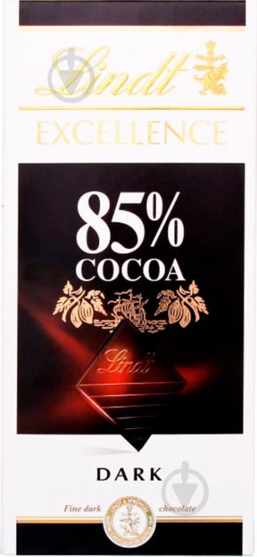 Шоколад LINDT гіркий 85% 100 г (EXCELLENCE) - фото 1