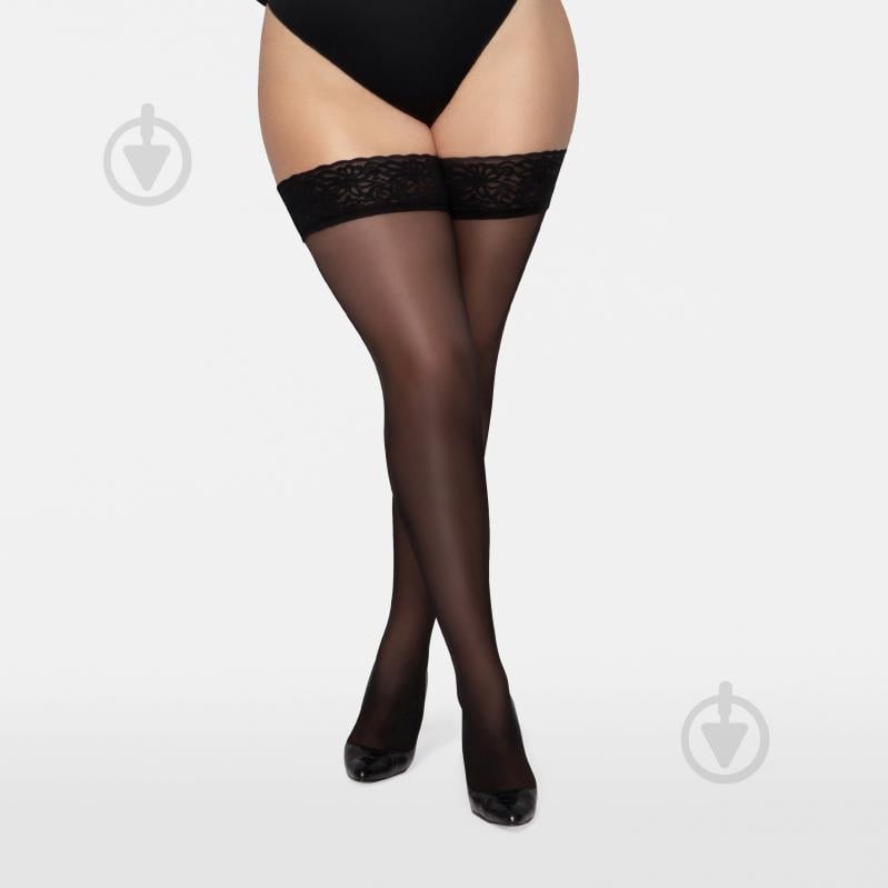 Чулки Giulia POSITIVE HOLD UPS 40 р. 8 nero - фото 1