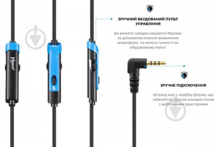 Гарнітура Sades SA-723 Mpower black/blue (sa723blj) - фото 8