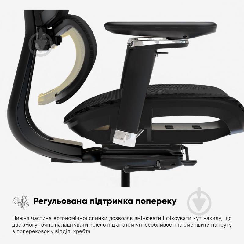 Кресло офисное Mealux S4 Air черный - фото 10