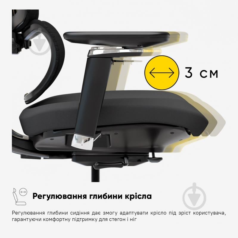 Кресло офисное Mealux S4 Air Fabric черный - фото 13 Кресло офисное Mealux S4 Air Fabric черный - фото 13