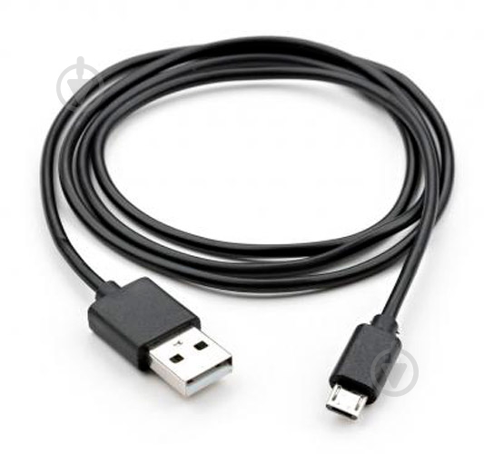 Дата-кабель Vinga USB 2.0 AM – micro 5P 1 м черный (VCPDCM1BK) - фото 1