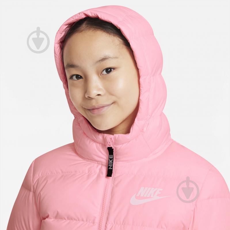 Куртка для девочек зимняя Nike U NSW TF DWNFL JKT DD8697-632 розовая - фото 3