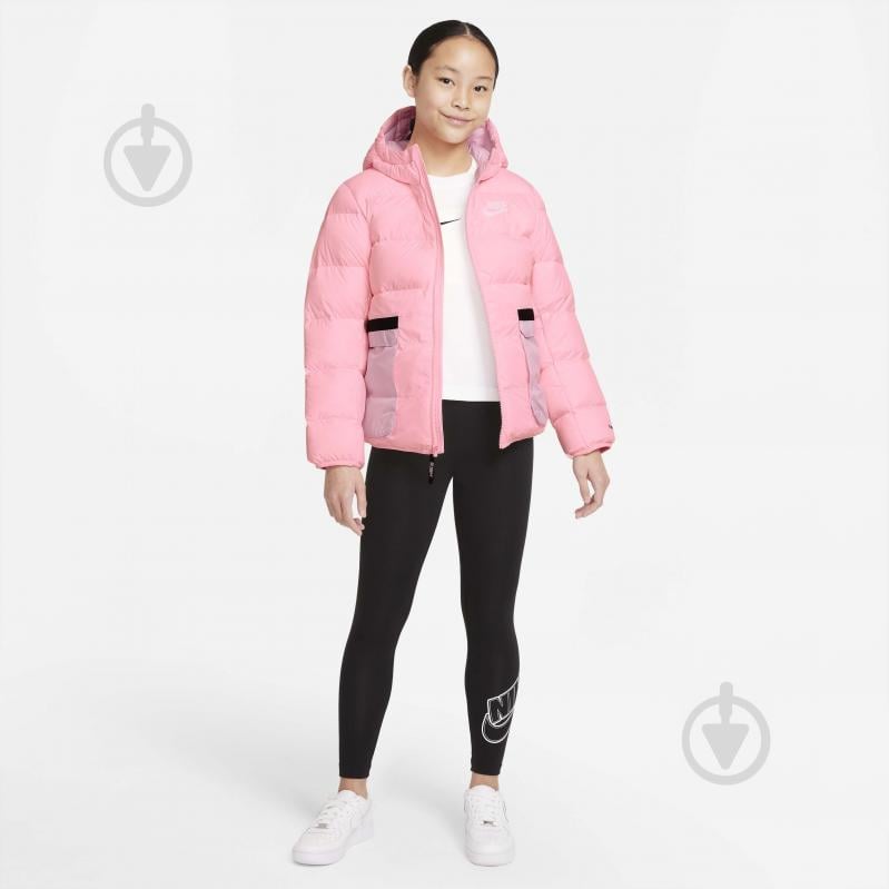 Куртка для девочек зимняя Nike U NSW TF DWNFL JKT DD8697-632 розовая - фото 7