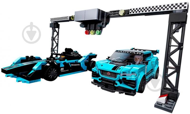 Конструктор LEGO Speed Champions Автомобили Formula E Panasonic Jaguar Racing GEN2 та Jaguar I-PACE eTROPHY 76898 - фото 12