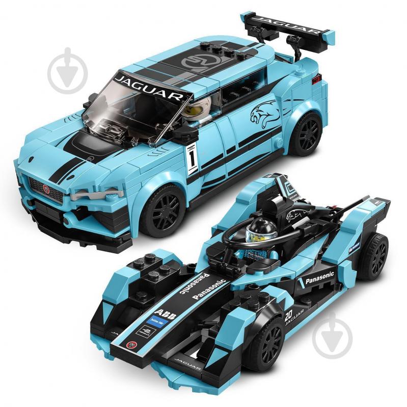 Конструктор LEGO Speed Champions Автомобили Formula E Panasonic Jaguar Racing GEN2 та Jaguar I-PACE eTROPHY 76898 - фото 4