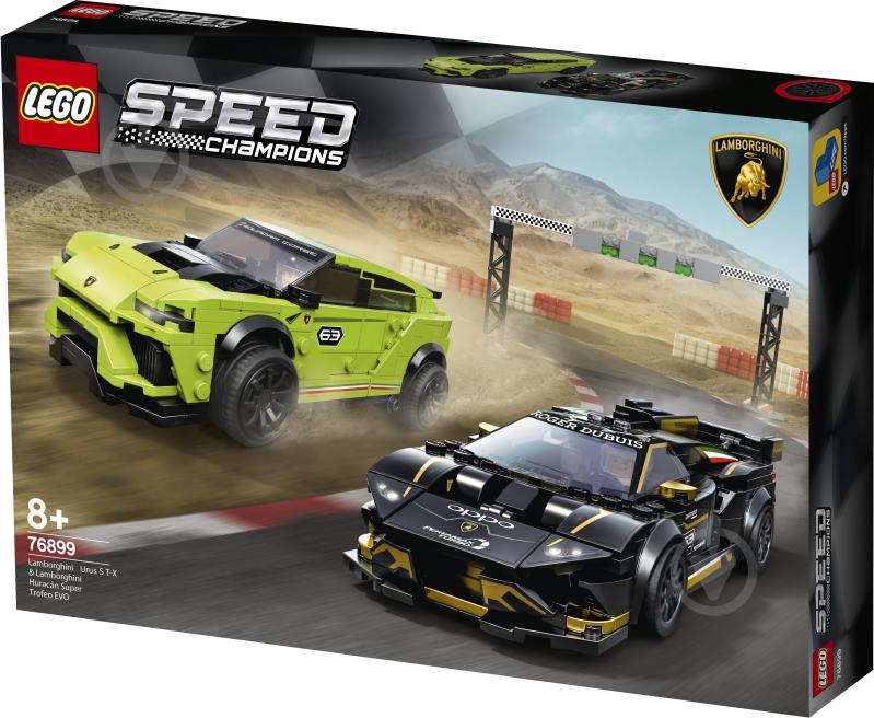 Конструктор LEGO Speed Champions Автомобілі Lamborghini Urus ST-X та Lamborghini Huracán Super Trofeo EVO 76899 - фото 10