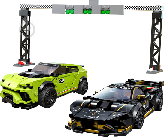 Конструктор LEGO Speed Champions Автомобілі Lamborghini Urus ST-X та Lamborghini Huracán Super Trofeo EVO 76899 - фото 11