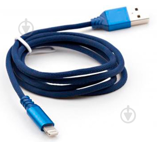 Дата-кабель Vinga USB 2.0 AM – Lightning 1 м синий (VCPDCLNB21B) blue - фото 2