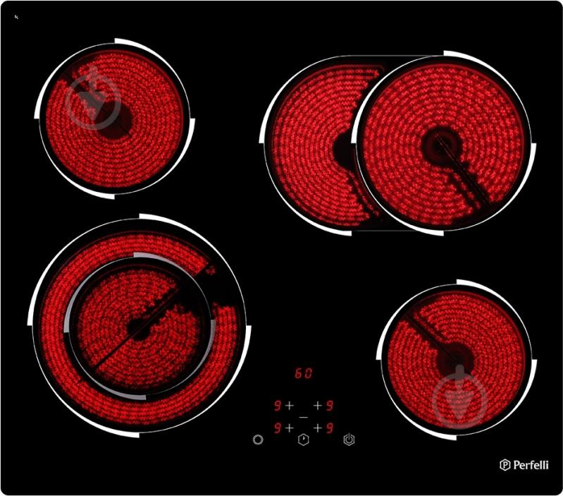 Варочная поверхность электрическая Perfelli VH 6311 BL - фото 1