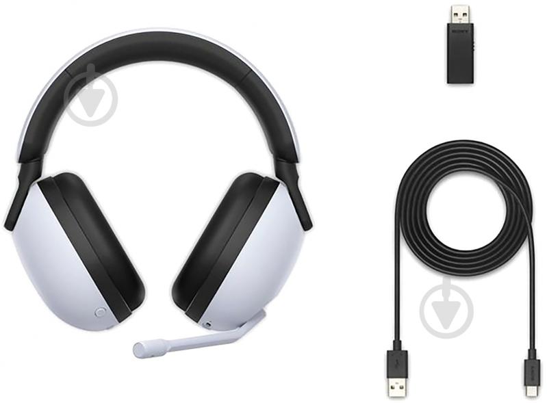 Гарнитура игровая Sony Inzone H9 Over-ear ANC Wireless white (WHG900NW.CE7) - фото 12