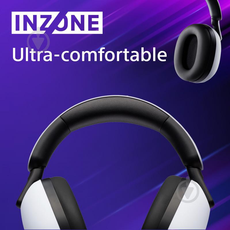 Гарнитура игровая Sony Inzone H9 Over-ear ANC Wireless white (WHG900NW.CE7) - фото 16