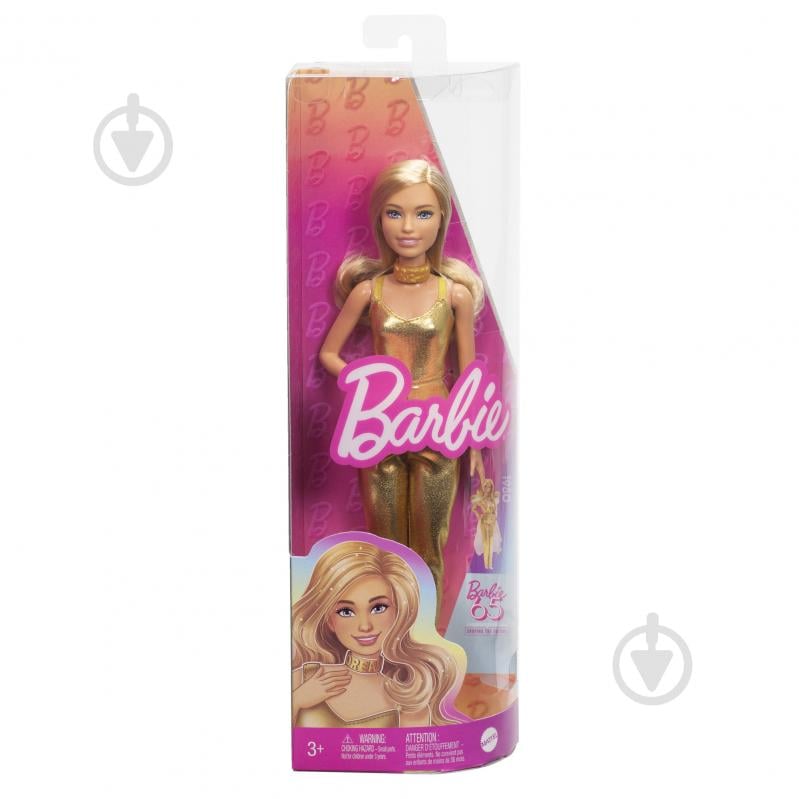 Лялька Barbie "Модниця" в золотистому комбінезоні HRH19 - фото 4