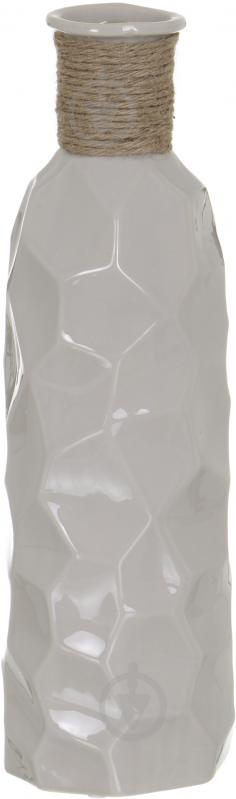 Ваза Luna Мамбо 12,5х40 см серый 40 см - фото 1