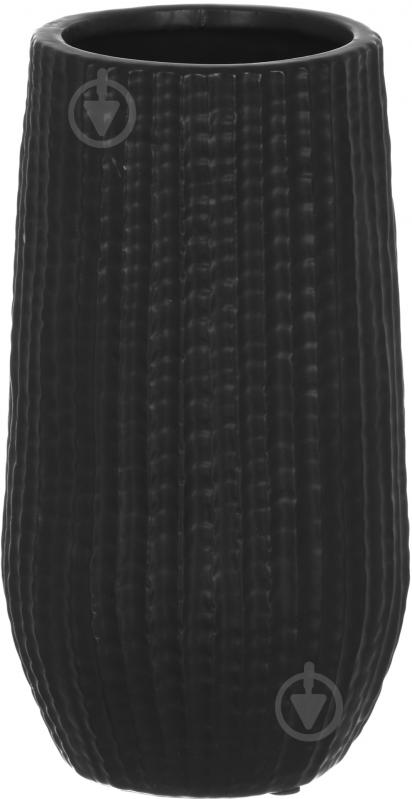 Ваза Luna Сальса 12х22 см черный 22 см - фото 1