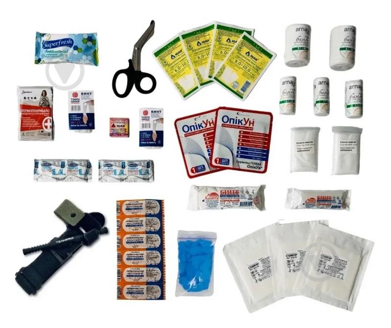 Аптечка автомобильная Poputchik Евростандарт с турникетом «Днепр» - фото 3 Аптечка автомобильная Poputchik Евростандарт с турникетом «Днепр» - фото 3