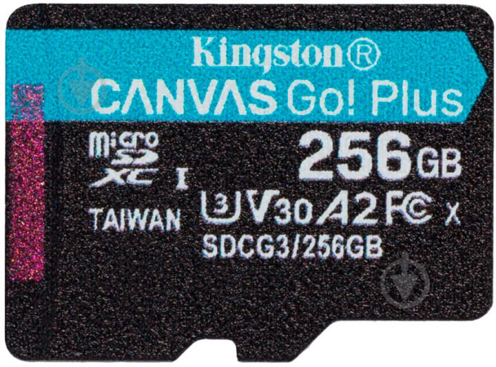 Карта памяти Kingston microSDXC 256 ГБ Class 10 (SDCG3/256GBSP) - фото 1