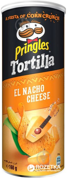 Чипсы Pringles Tortilla El Nacho Cheese 160 г - фото 1