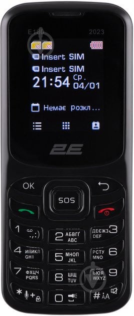 Мобильный телефон 2E E180 2023 Dual SIM black 688130251044 - фото 2