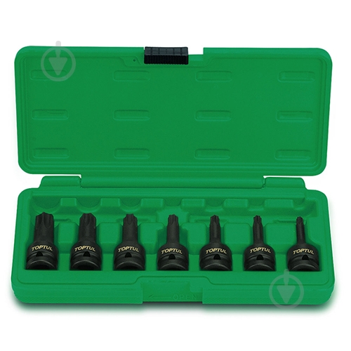 Набор головок TORX ударных 1/2" T30-T70 Toptul 7 шт. GDAI0701 - фото 1 Набор головок TORX ударных 1/2" T30-T70 Toptul 7 шт. GDAI0701 - фото 1