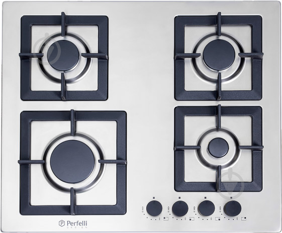 Варильна поверхня газова Perfelli Design HGM 6430 INOX SLIM LINE - фото 1