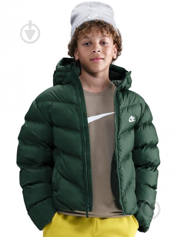 Пуховик детский зимний Nike K NSW TF ADP Puffer HQ4976-323 р.M зеленый - фото 1 Пуховик детский зимний Nike K NSW TF ADP Puffer HQ4976-323 р.M зеленый - фото 1