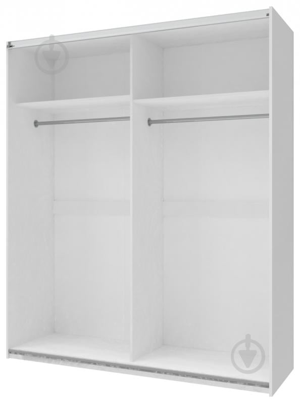 Шафа-купе Л-Кайзер Doros 1800x600x2130 мм білий/дуб клондайк двері ДСП - фото 2